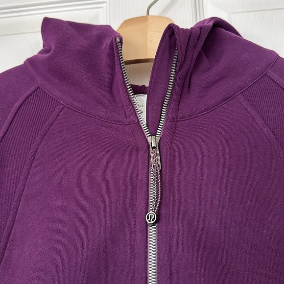 LULULEMON Hawaii SCUBA Oversized Full Zip HOODIE Dramatic Magenta Purple M/L ๐ - Picture 8 of 13